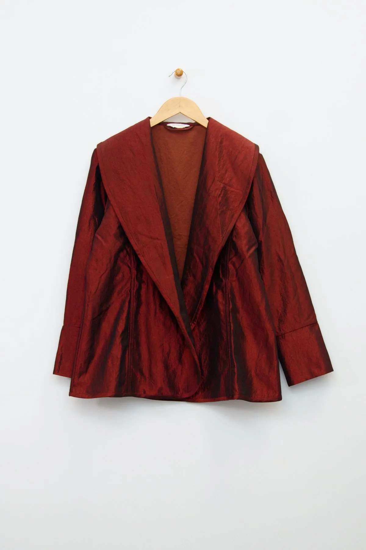 28" Metallic Wrap Jacket with Belt