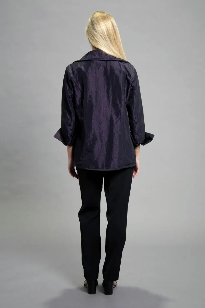 28" Metallic Wrap Jacket with Belt
