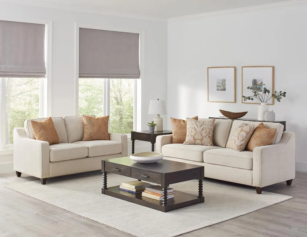 2PC Sofa Loveseat Set - Cozy Living Room Set
