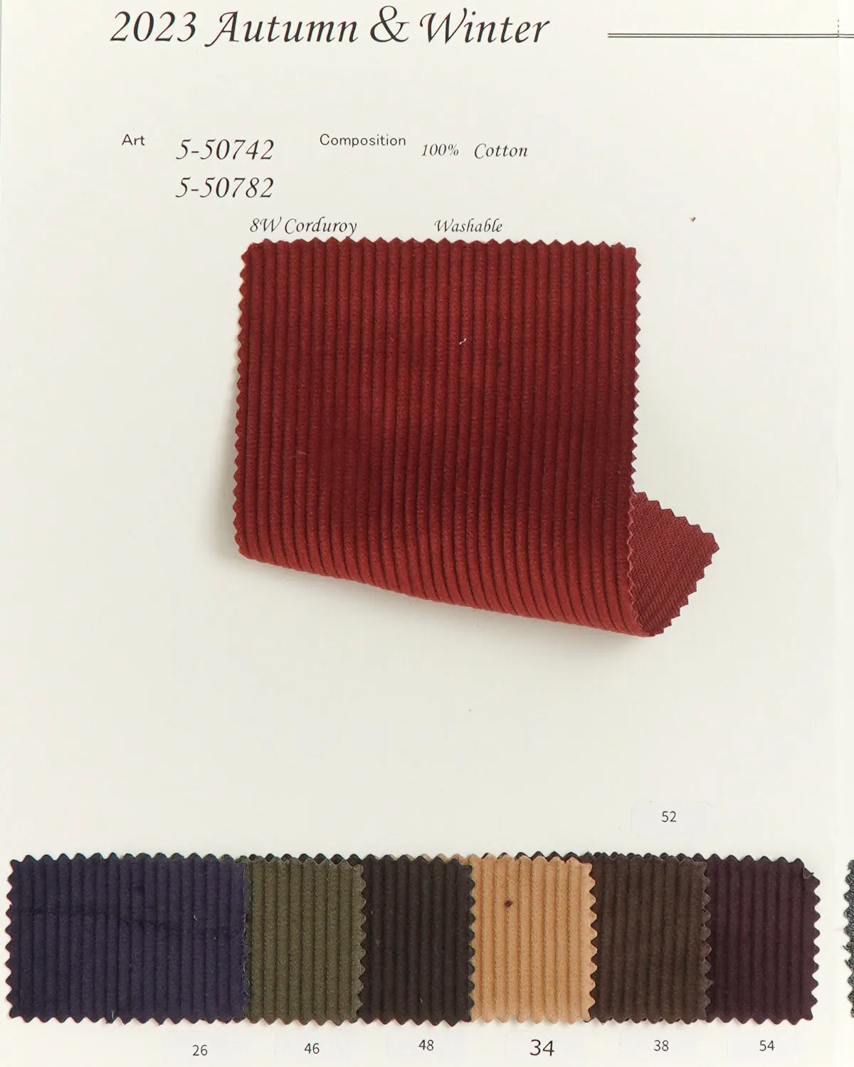 50782 - 8W Corduroy - Model 845