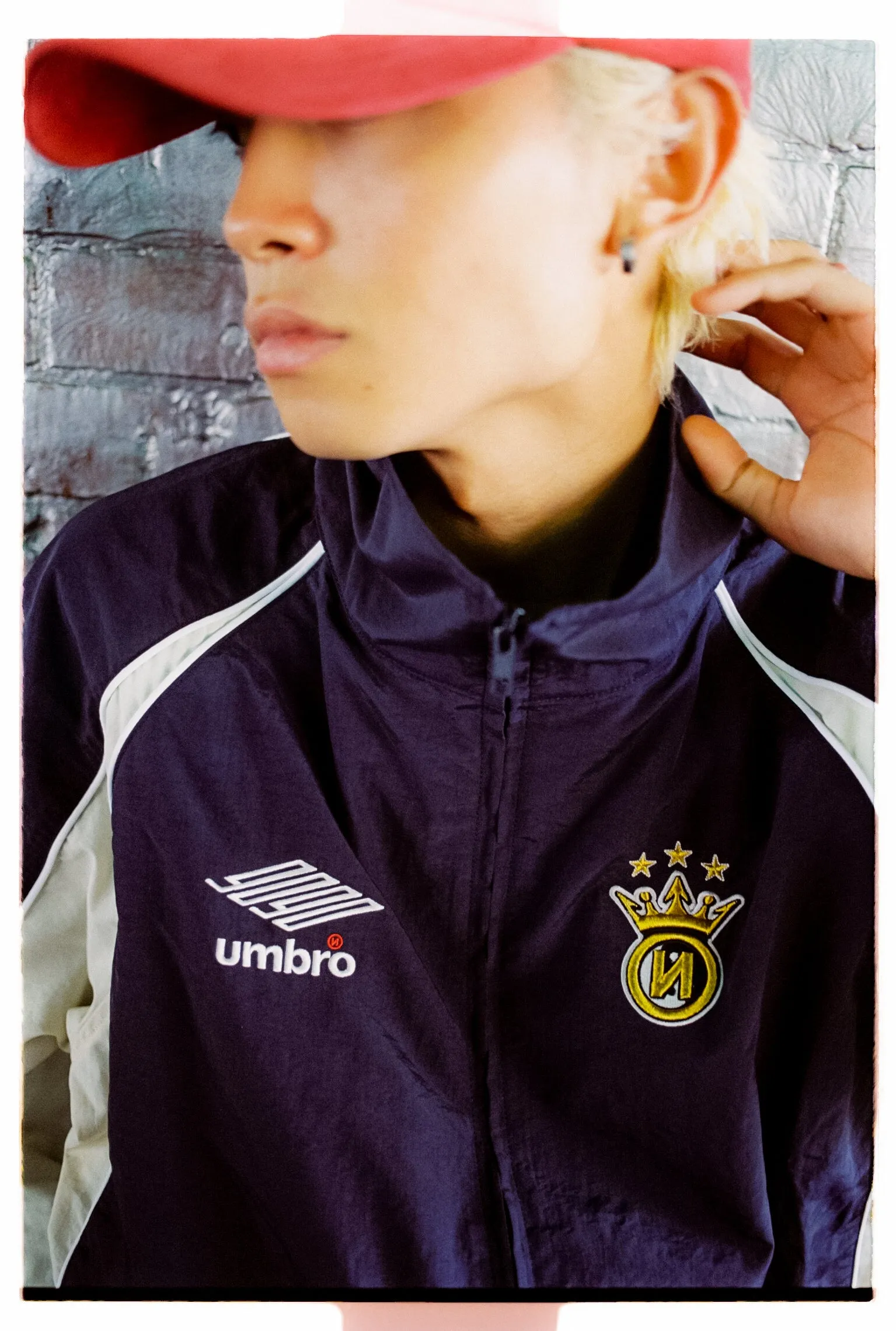 9090 × umbro Nylon Track Jacket