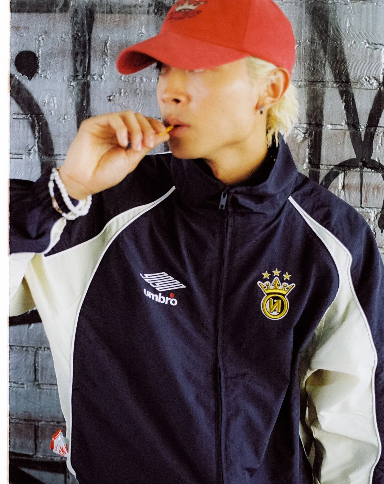 9090 × umbro Nylon Track Jacket