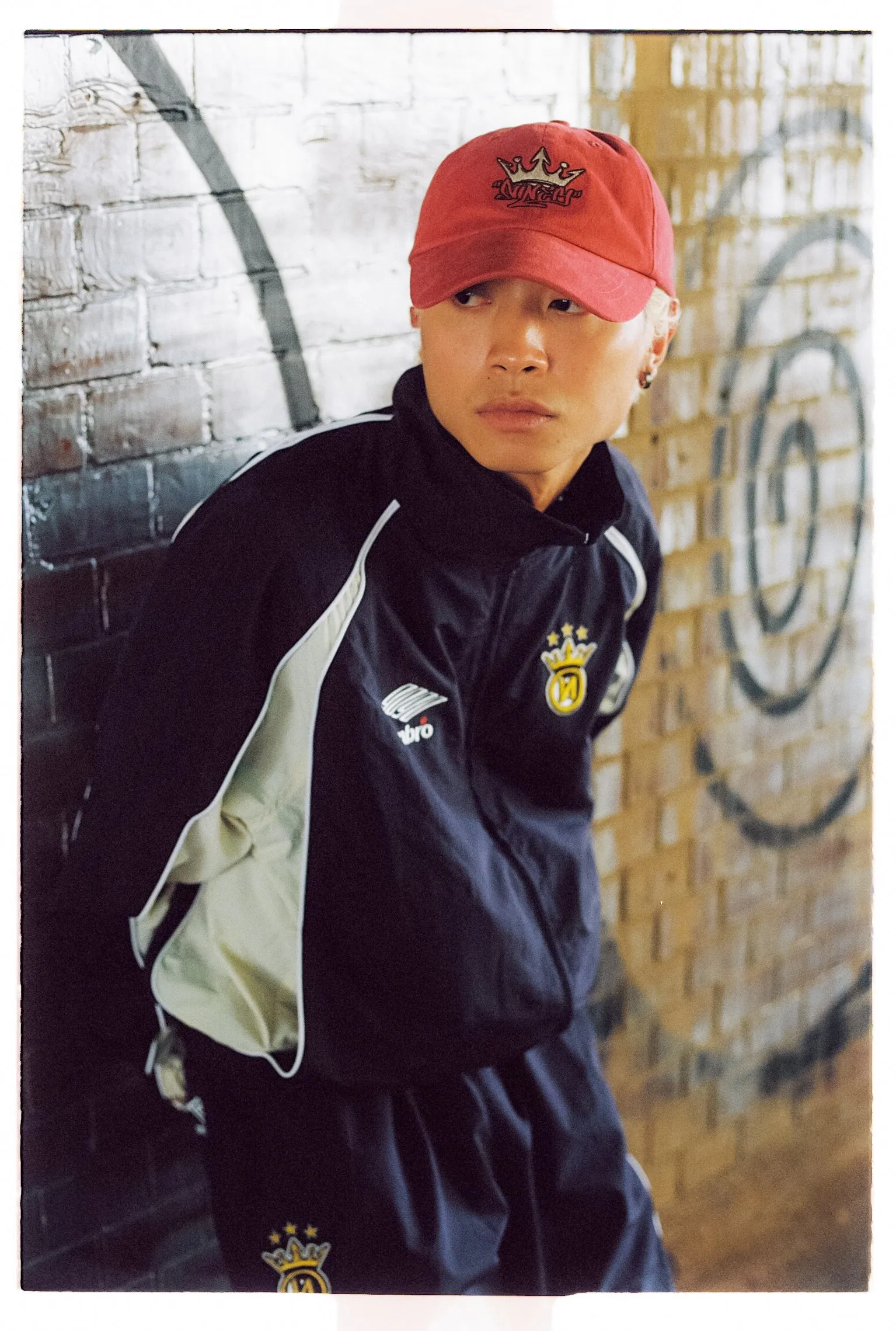 9090 × umbro Nylon Track Jacket