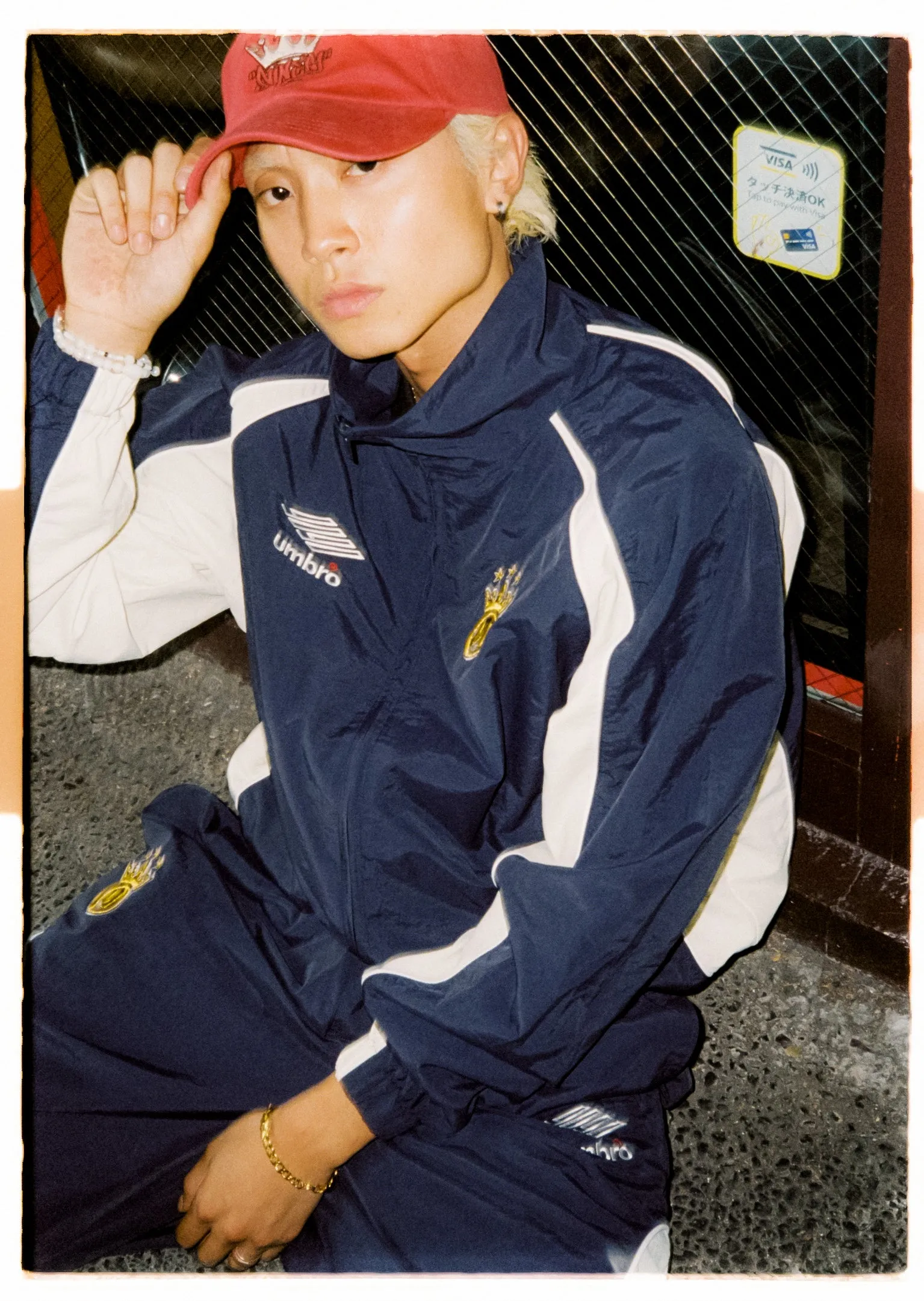 9090 × umbro Nylon Track Jacket