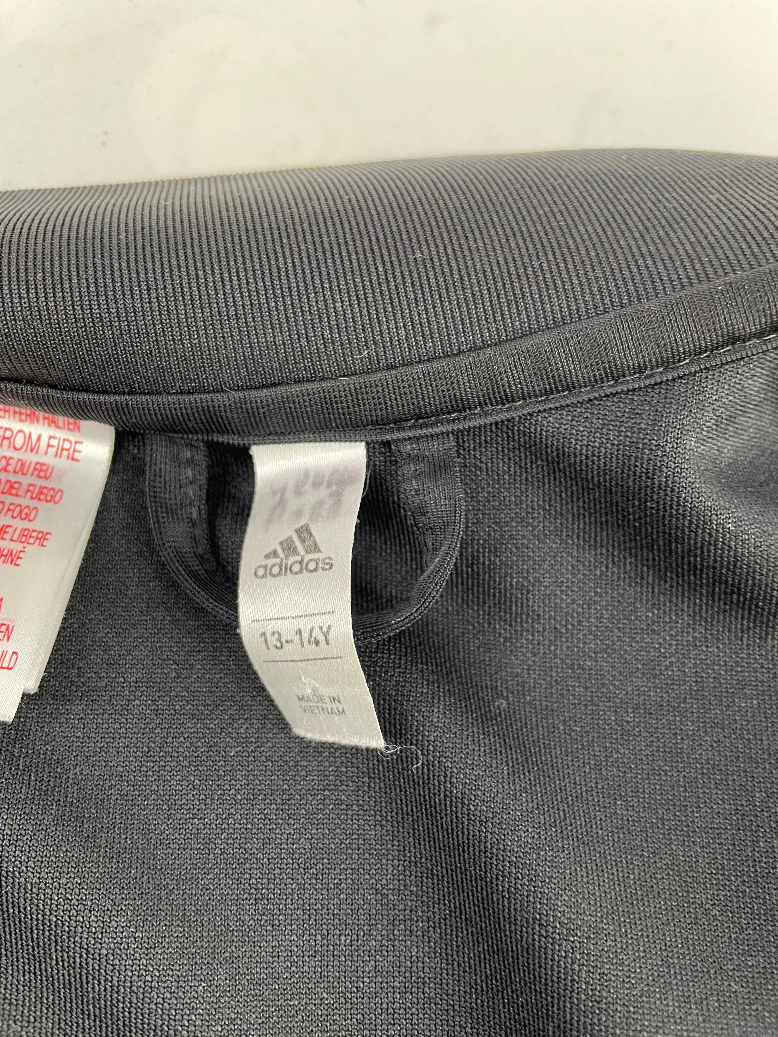 Adidas Black Track Jacket - 13-14Y