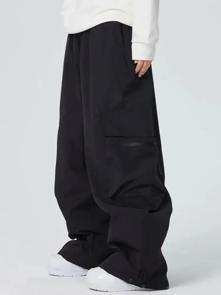 Adult Zip Pocket Baggy Cargo Snowboard Pants