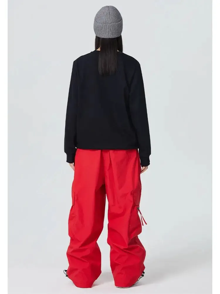 Adult Zip Pocket Baggy Cargo Snowboard Pants