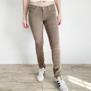 AG Adriana Goldschmied Stevie Straight Corduroy Pants 26