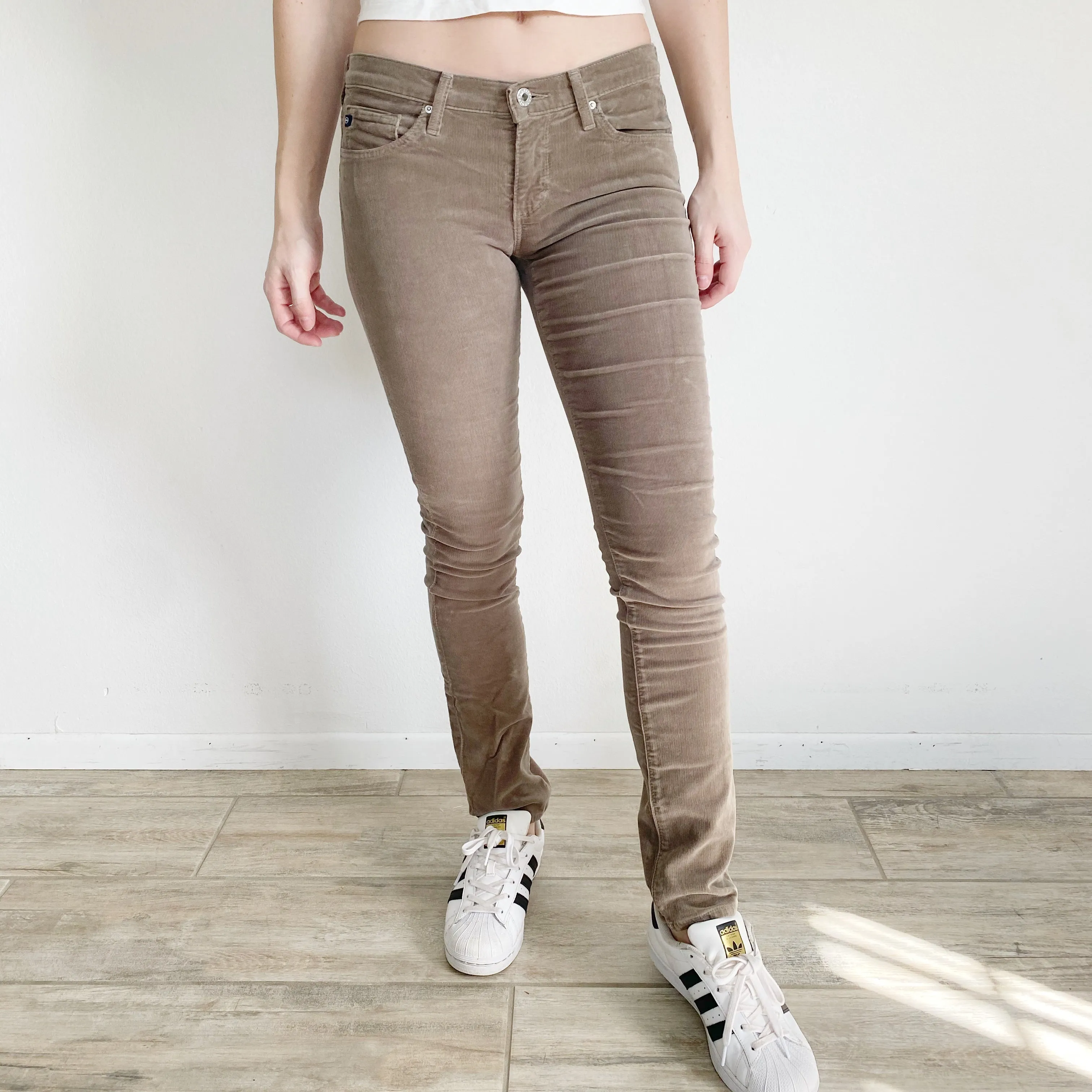 AG Adriana Goldschmied Stevie Straight Corduroy Pants 26