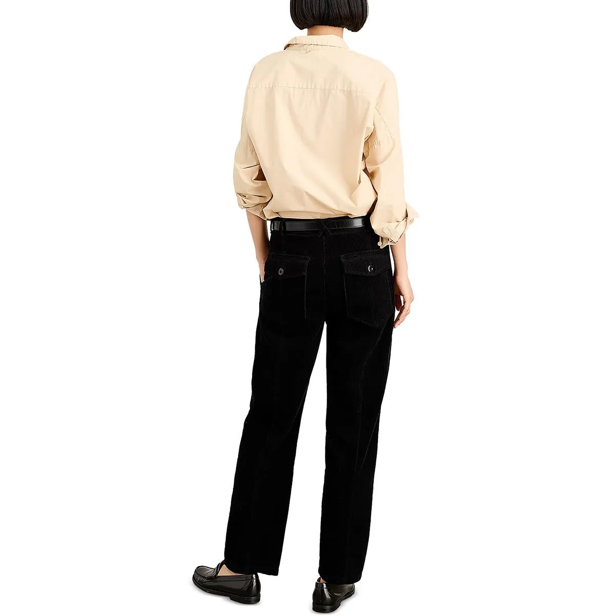Alex Mill Womens Neil Cotton Corduroy Straight Leg Pants
