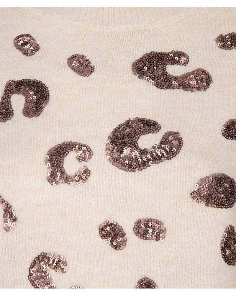 Animal Sequin Sweater