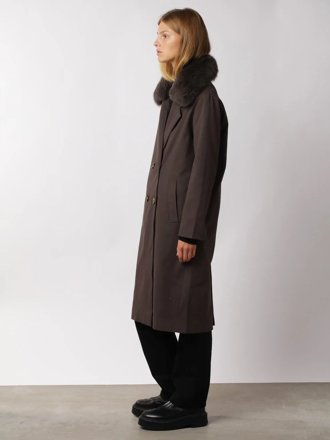ANNA COAT - GREY