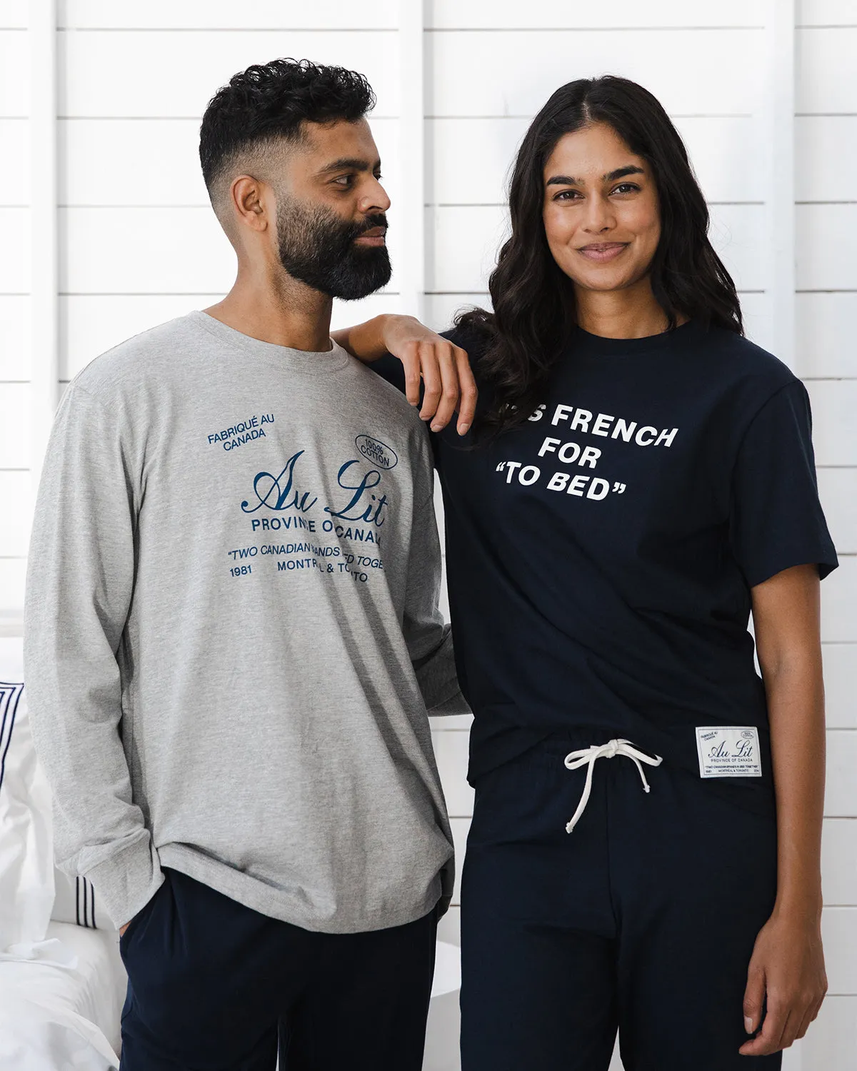 Au Lit x Province of Canada Vintage Logo Tee Grey