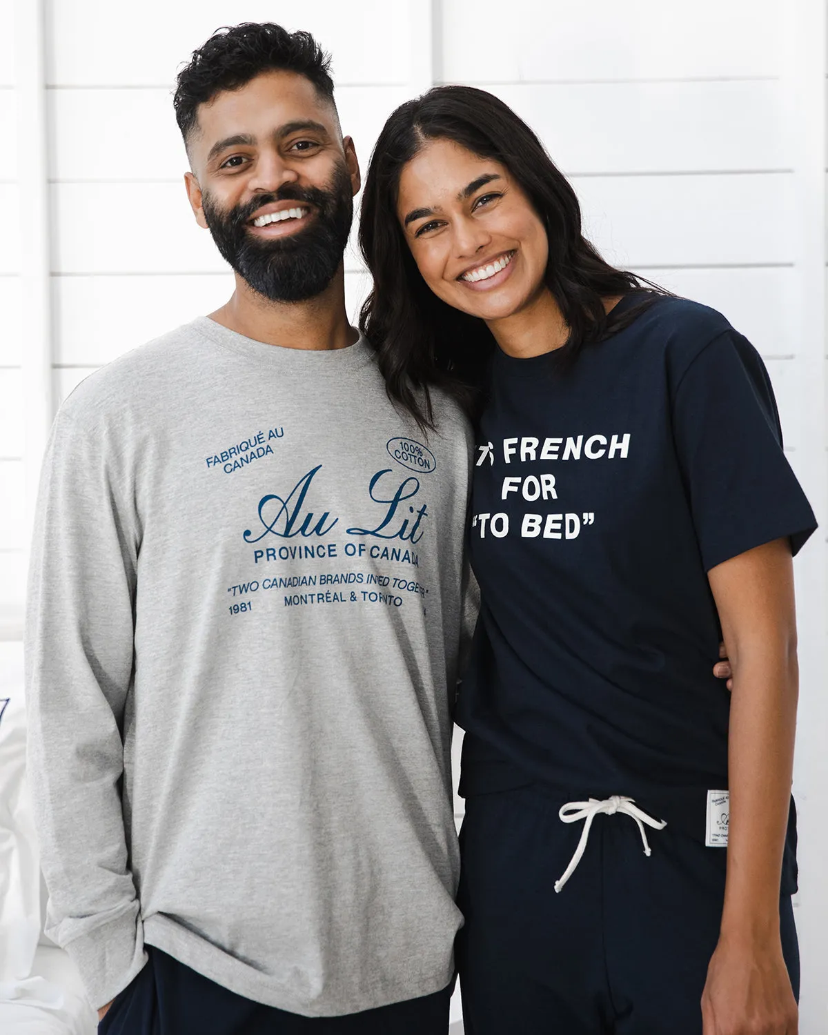 Au Lit x Province of Canada Vintage Logo Tee Grey
