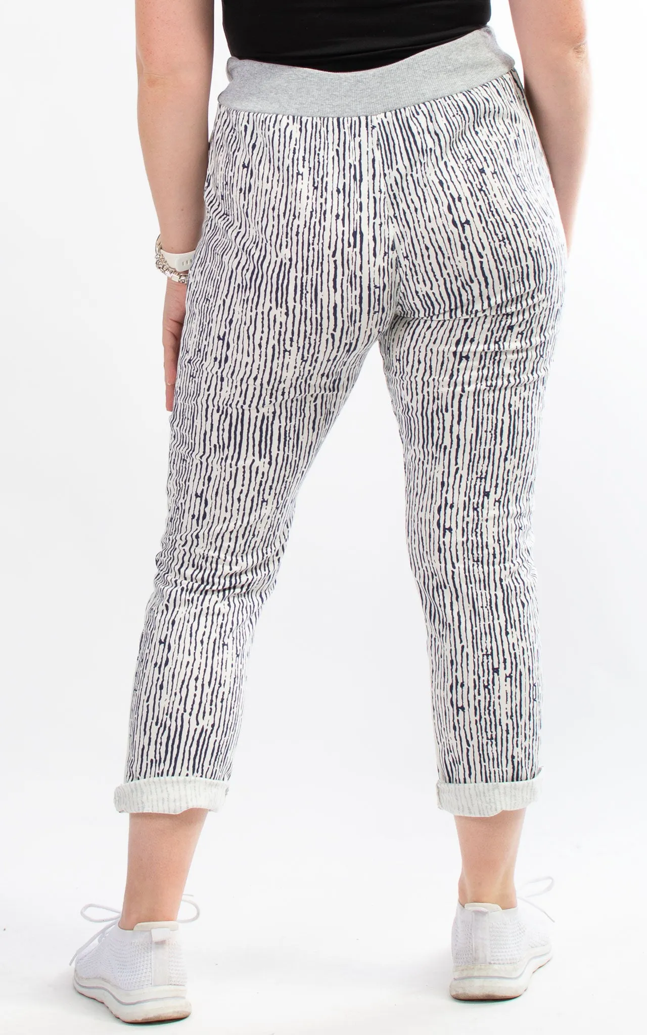 Basic Jogger | Ink Stripes | Navy