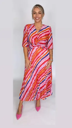 Beatrice Pleated Midi Dress