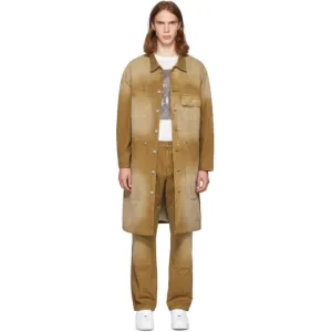 Billy Tan Canvas Workwear Trench Coat
