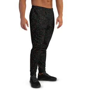 Black Birthday Boy Men's Joggers, Festival Rave Club Party Premium Stylish Pants w/ Pockets- Made in EU