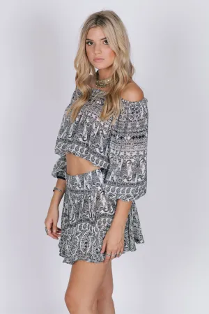 Black Dahlia Ruffle Skirt