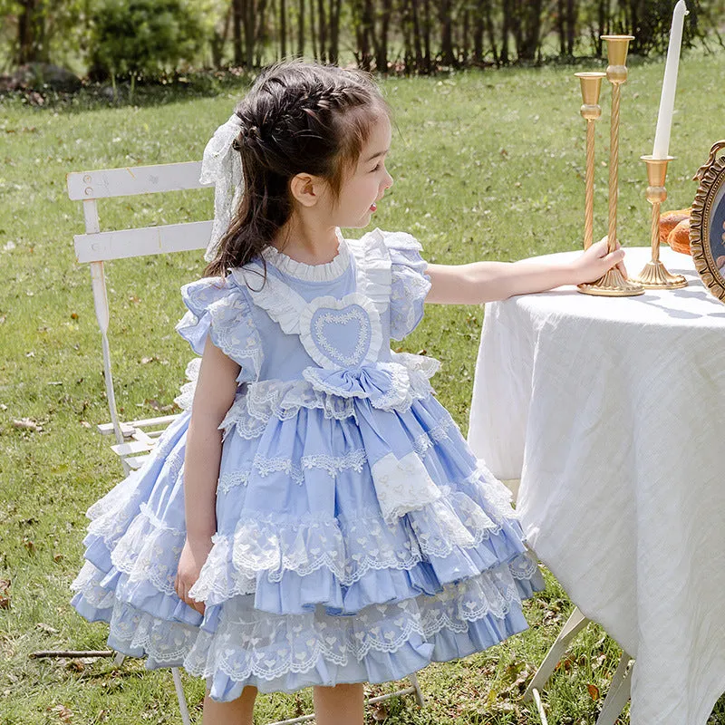 Blue Kid Lolita Summer Princess Dress
