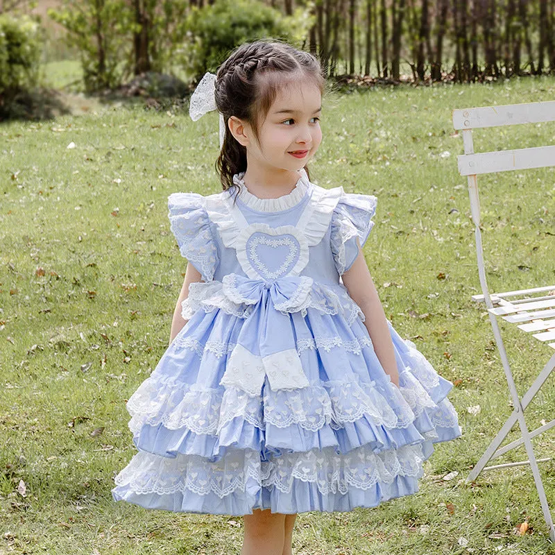 Blue Kid Lolita Summer Princess Dress