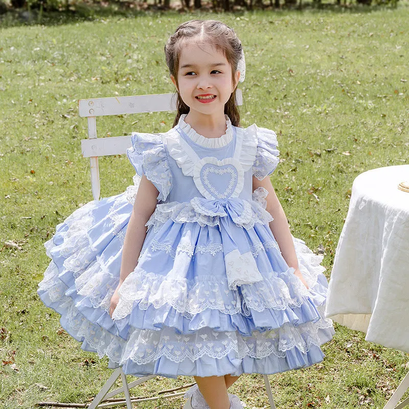 Blue Kid Lolita Summer Princess Dress