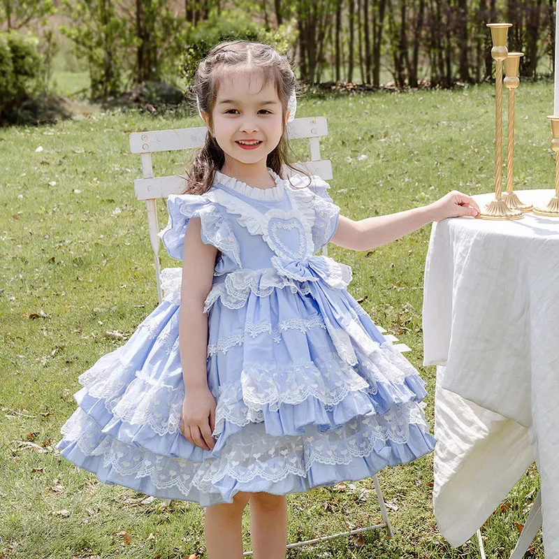 Blue Kid Lolita Summer Princess Dress