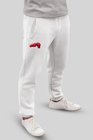 Boxing White Jogger