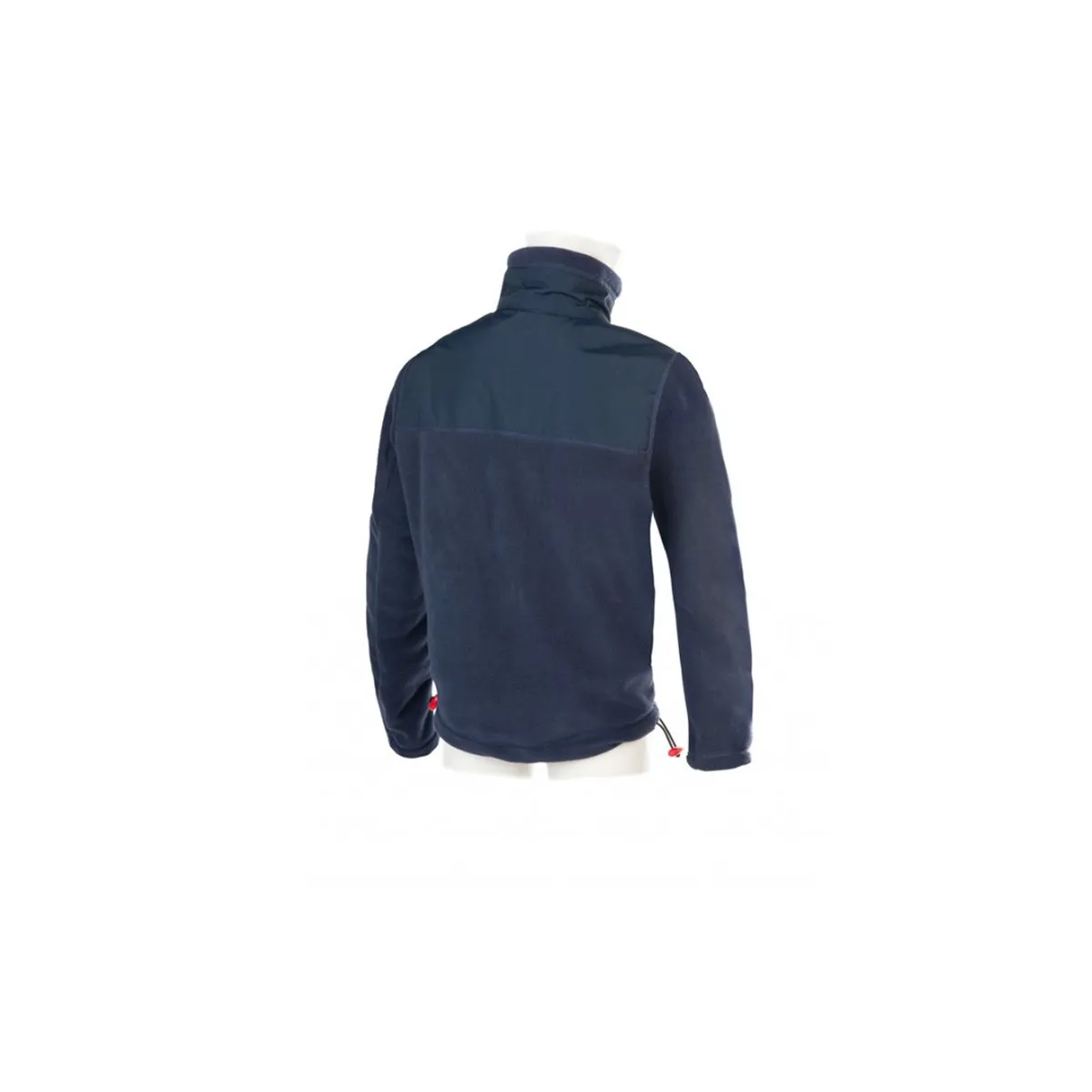 BOYS FLEECE JACKET BY EQUILINE FULL ZIP, MOD. YANKO EQUILINE, COL. BLUE RED