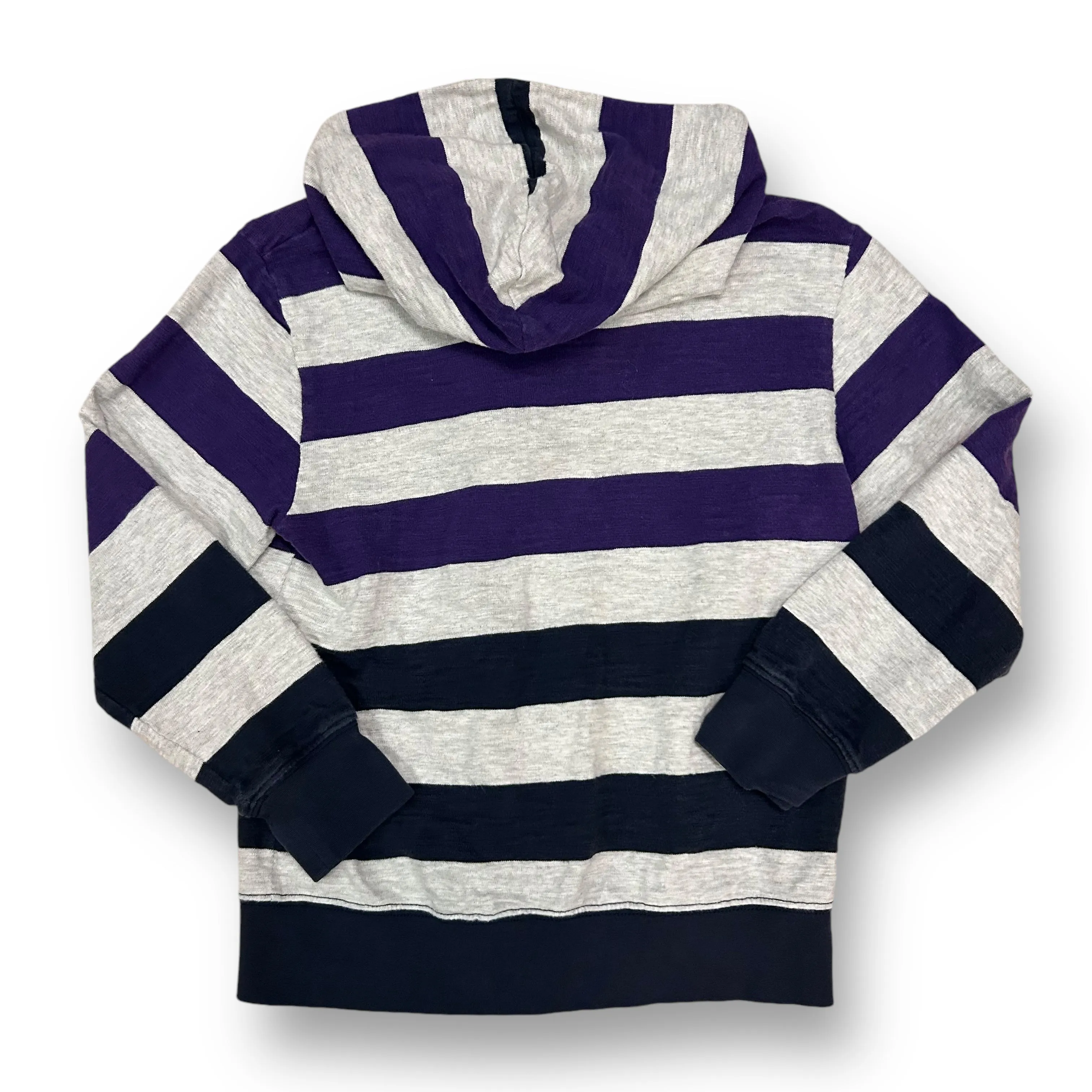 Boys Gymboree Size 7/8 M Striped Lightweight Zip-Up Hoodie Jacket