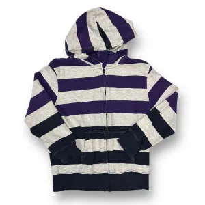 Boys Gymboree Size 7/8 M Striped Lightweight Zip-Up Hoodie Jacket