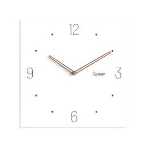 BT Shalom Square Wall Clock 15" 1pc