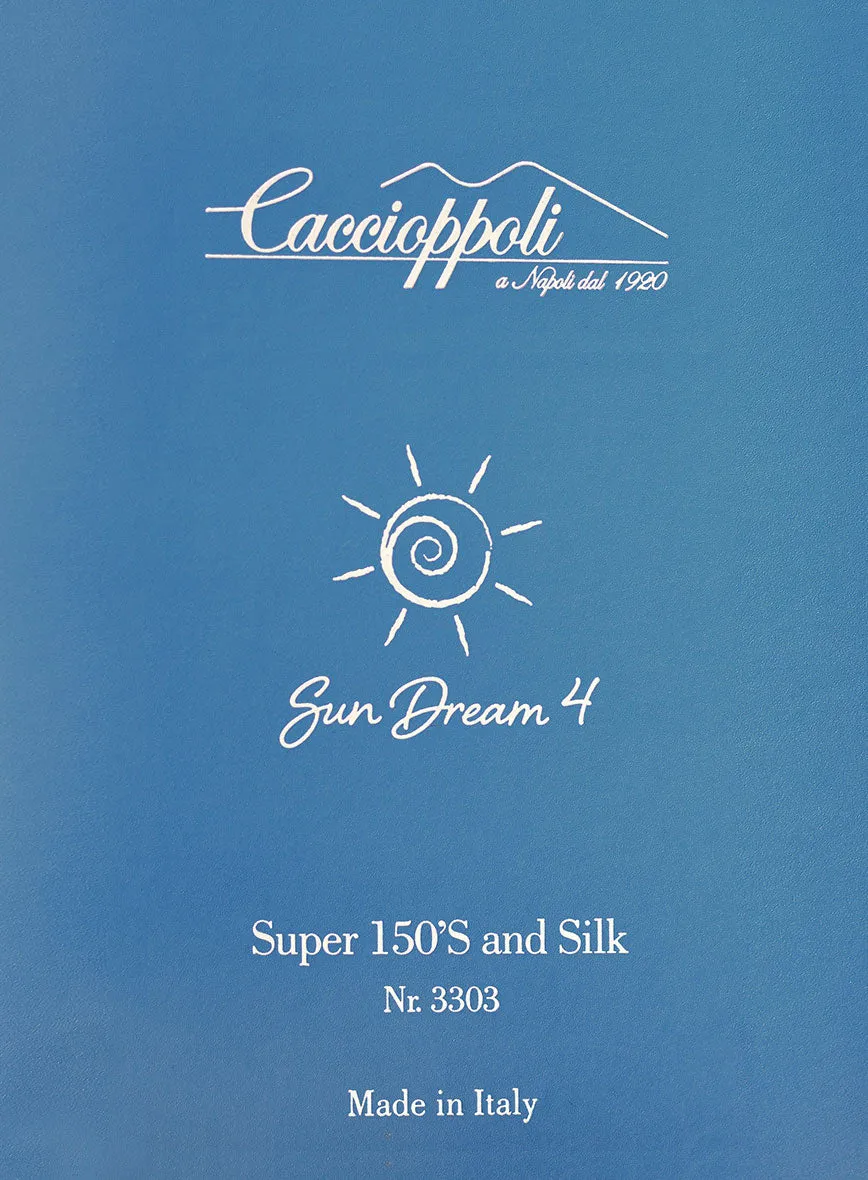 Caccioppoli Sun Dream Cobalt Blue Wool Silk Jacket