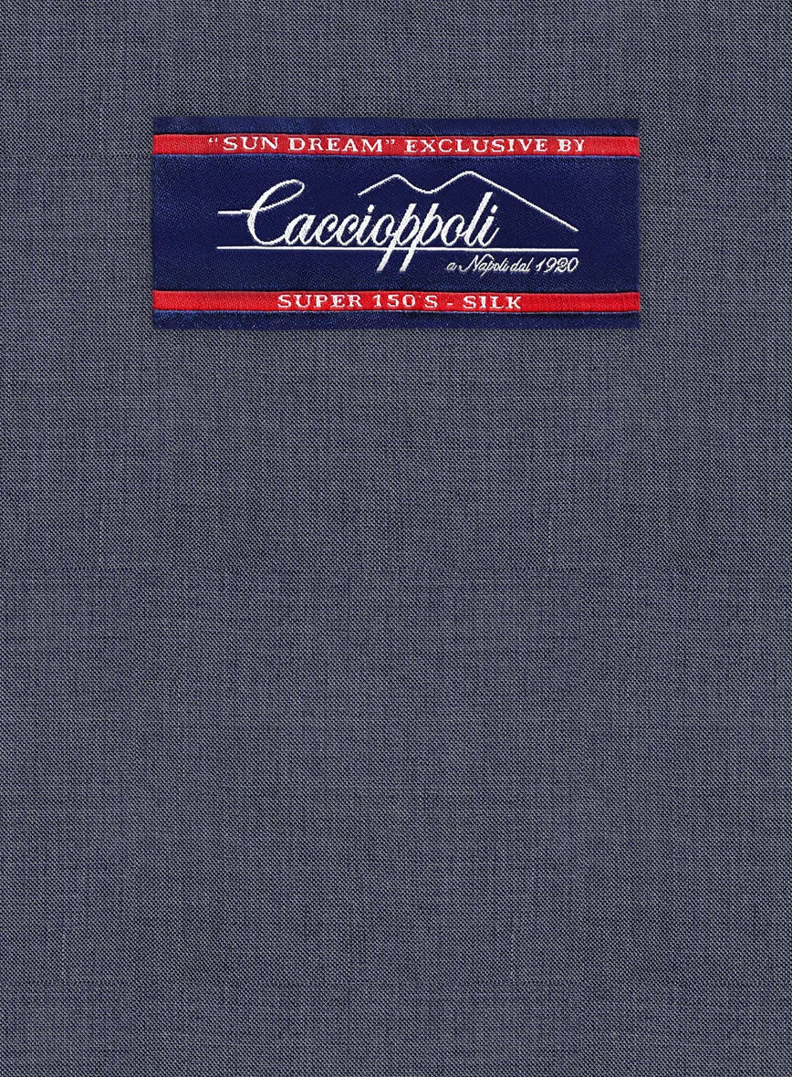 Caccioppoli Sun Dream Cobalt Blue Wool Silk Jacket