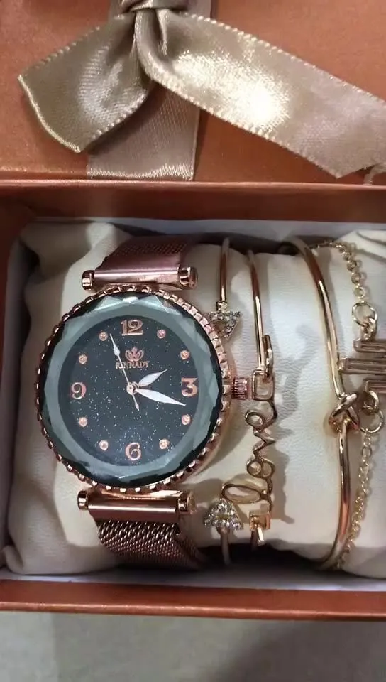 Cactus Shimmery Wrist Watch Set