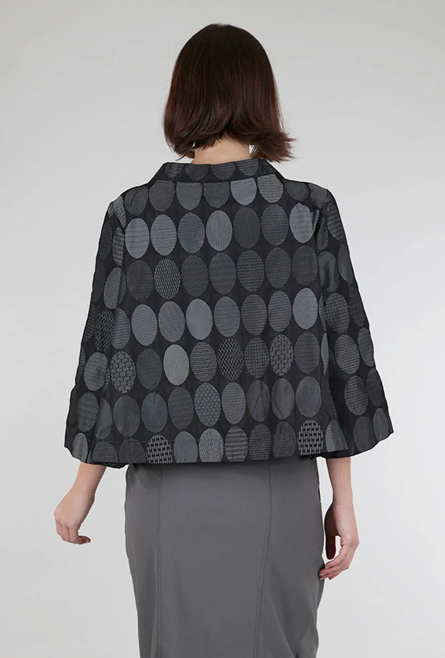 Circle Jacquard Eva Jacket, Silver