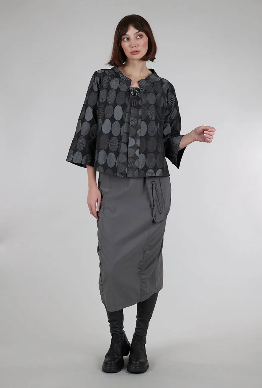 Circle Jacquard Eva Jacket, Silver
