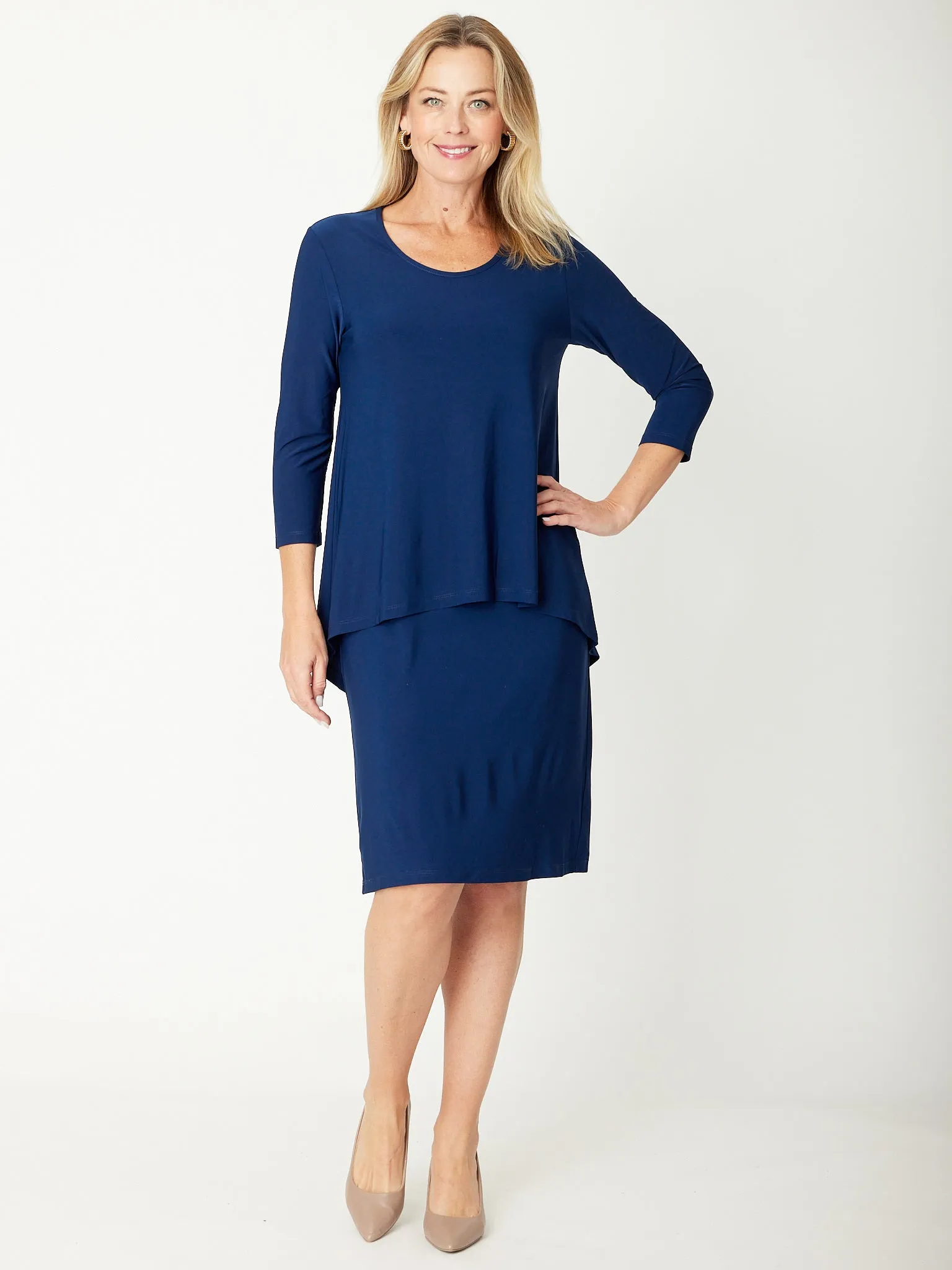 Core Forgiveness Dress - Navy 27352-Sw