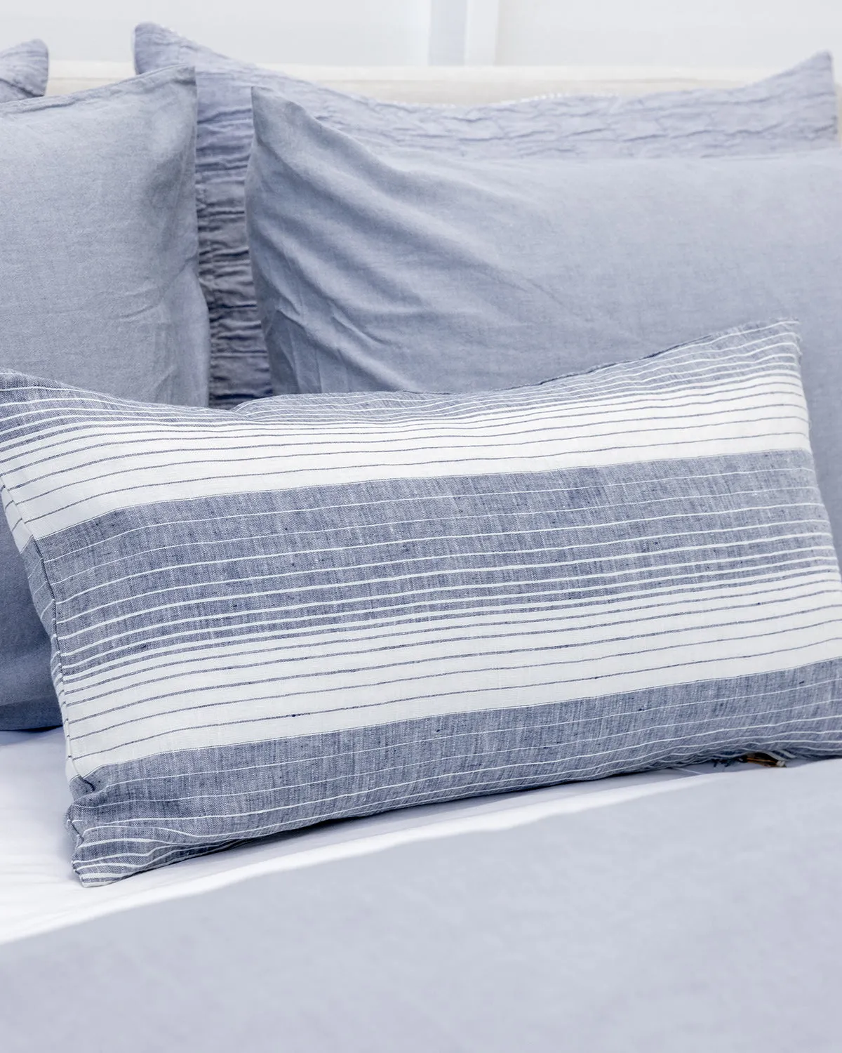 Cortina Linen Cushion Blue