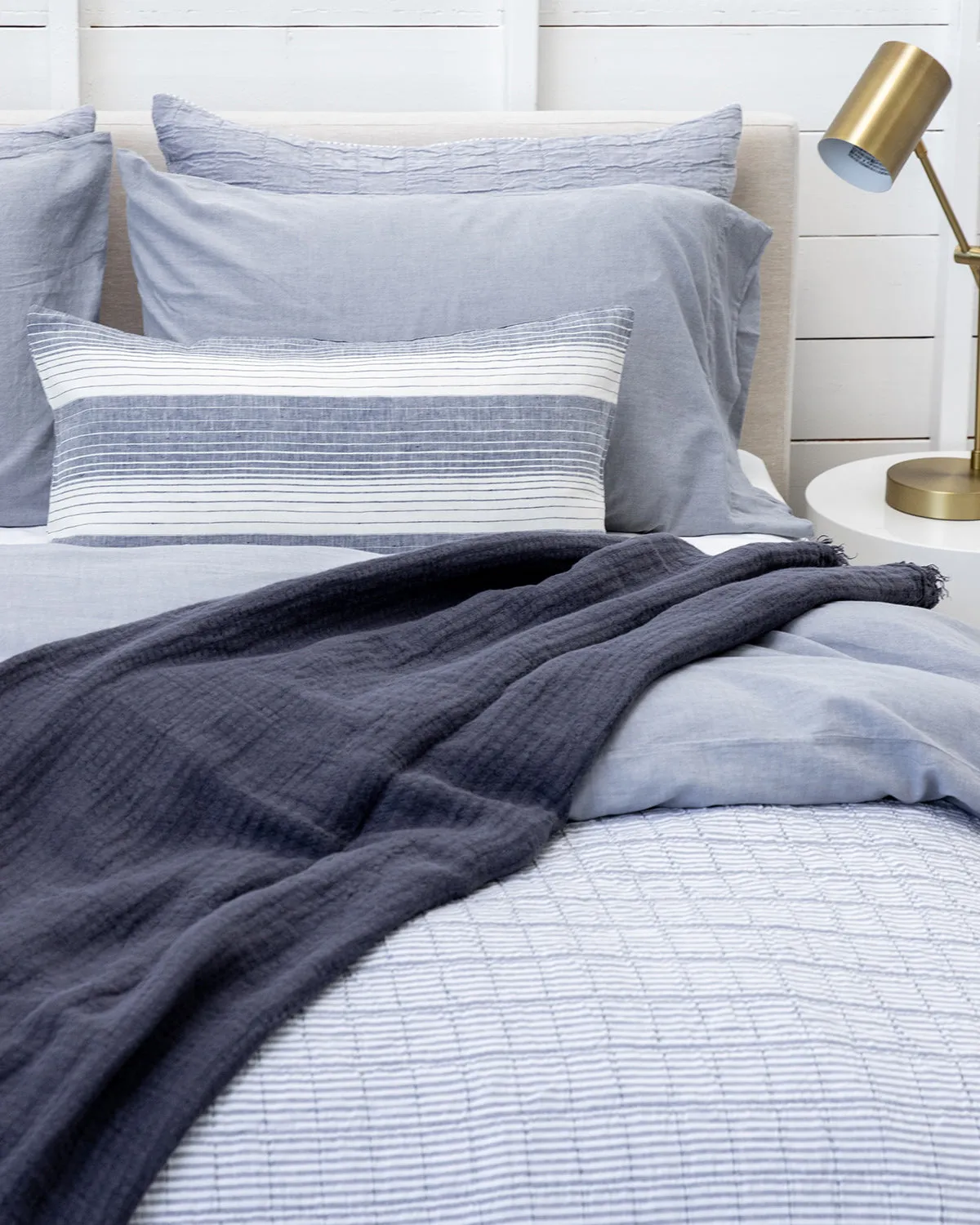 Cortina Linen Cushion Blue