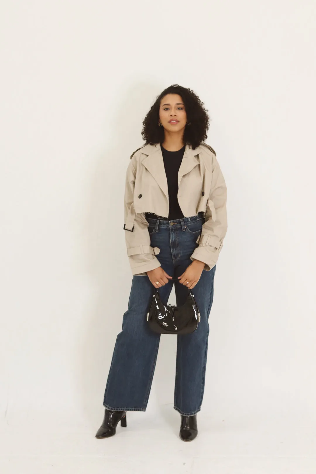 Cropped Trench Coat
