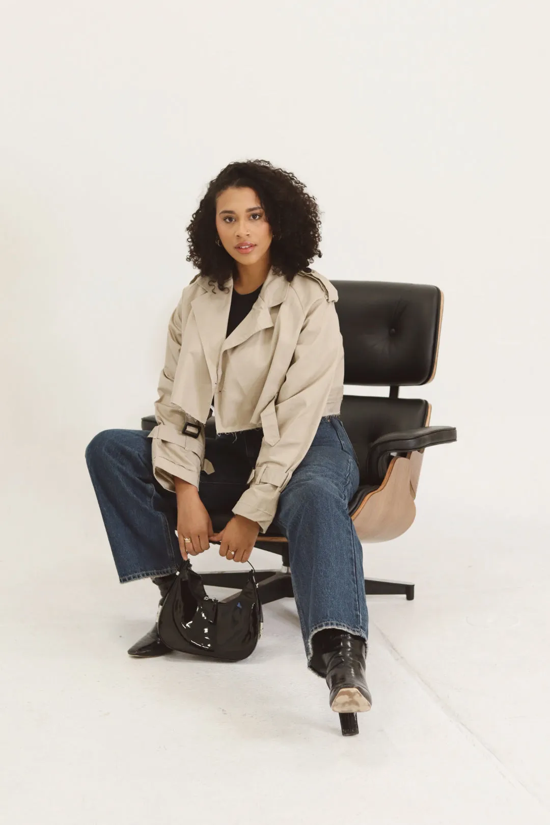 Cropped Trench Coat
