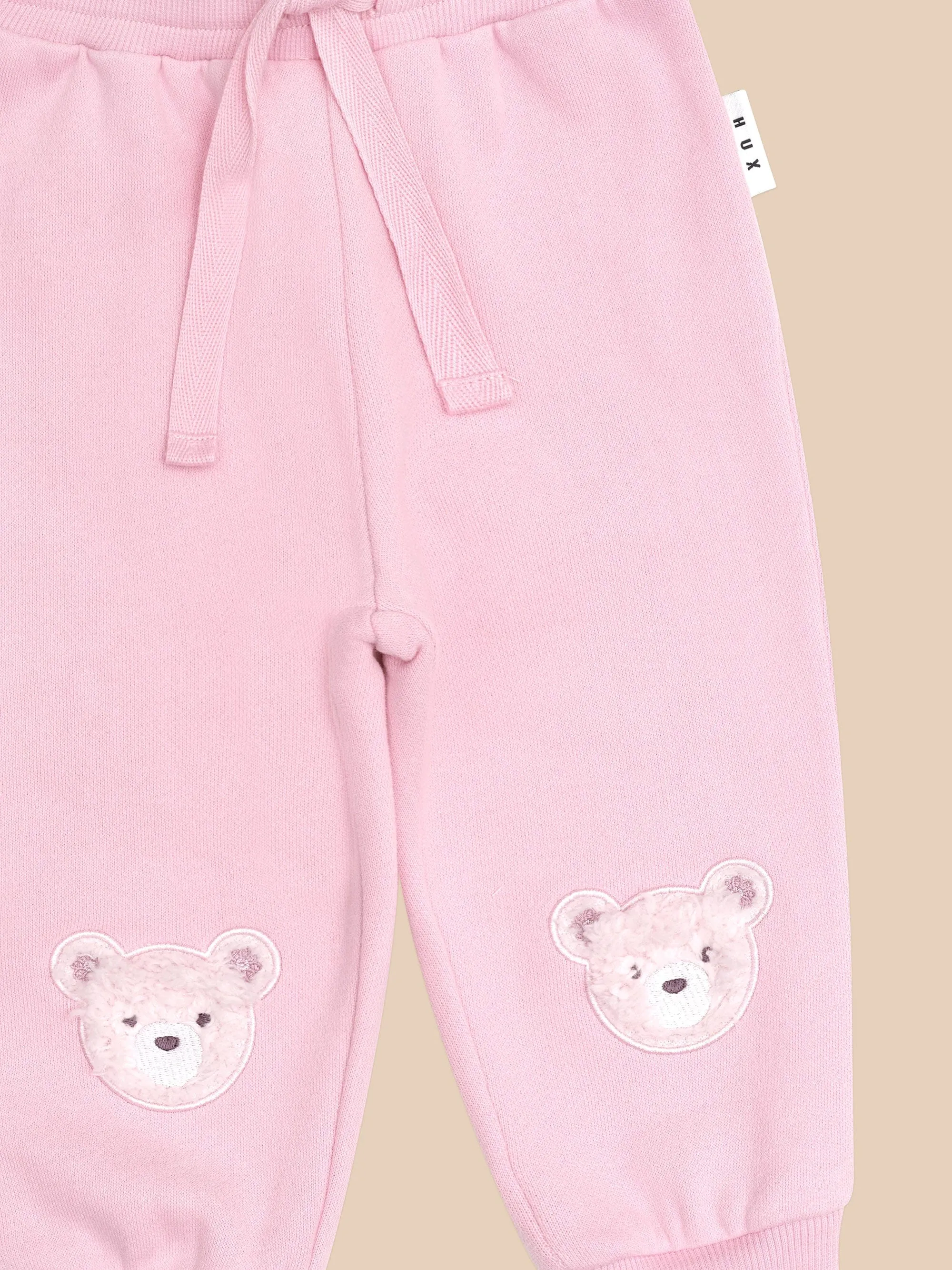 Daisy Furry Bear Track Pant - Lilac