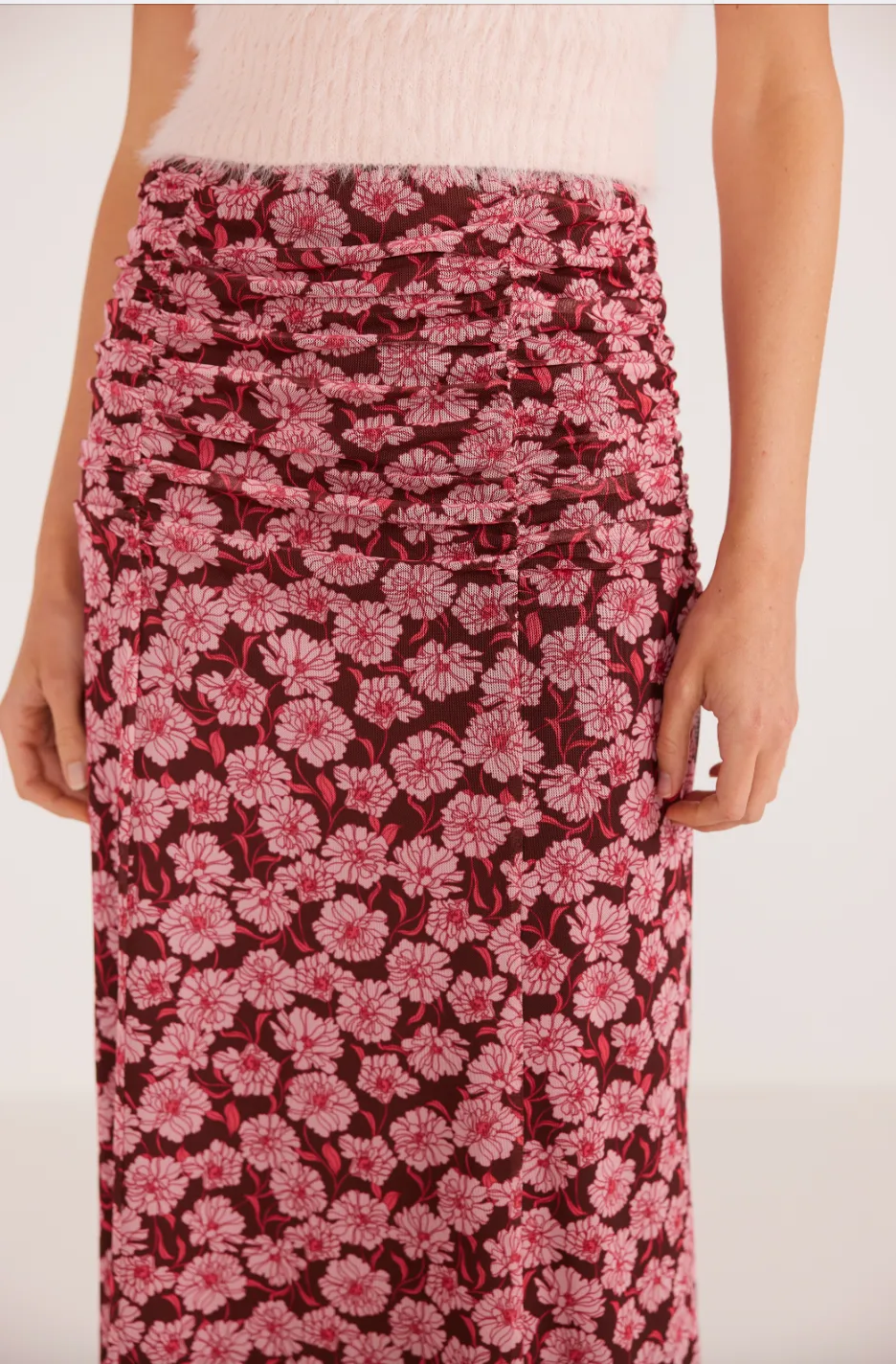 Dakota Mesh Midi Skirt