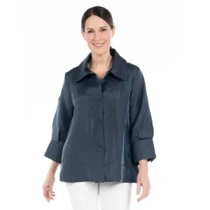 Damee Short Swing Jacket in Pewter - 4741-PEW