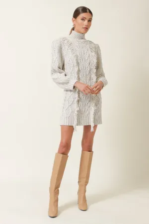DARIA FRINGE SWEATER DRESS