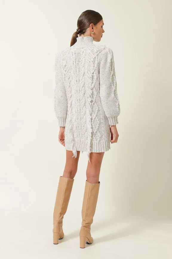 DARIA FRINGE SWEATER DRESS