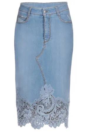 Denim Midi Skirt