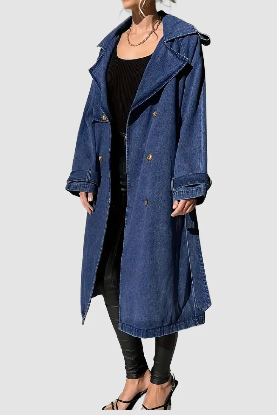Denim Trench Coat