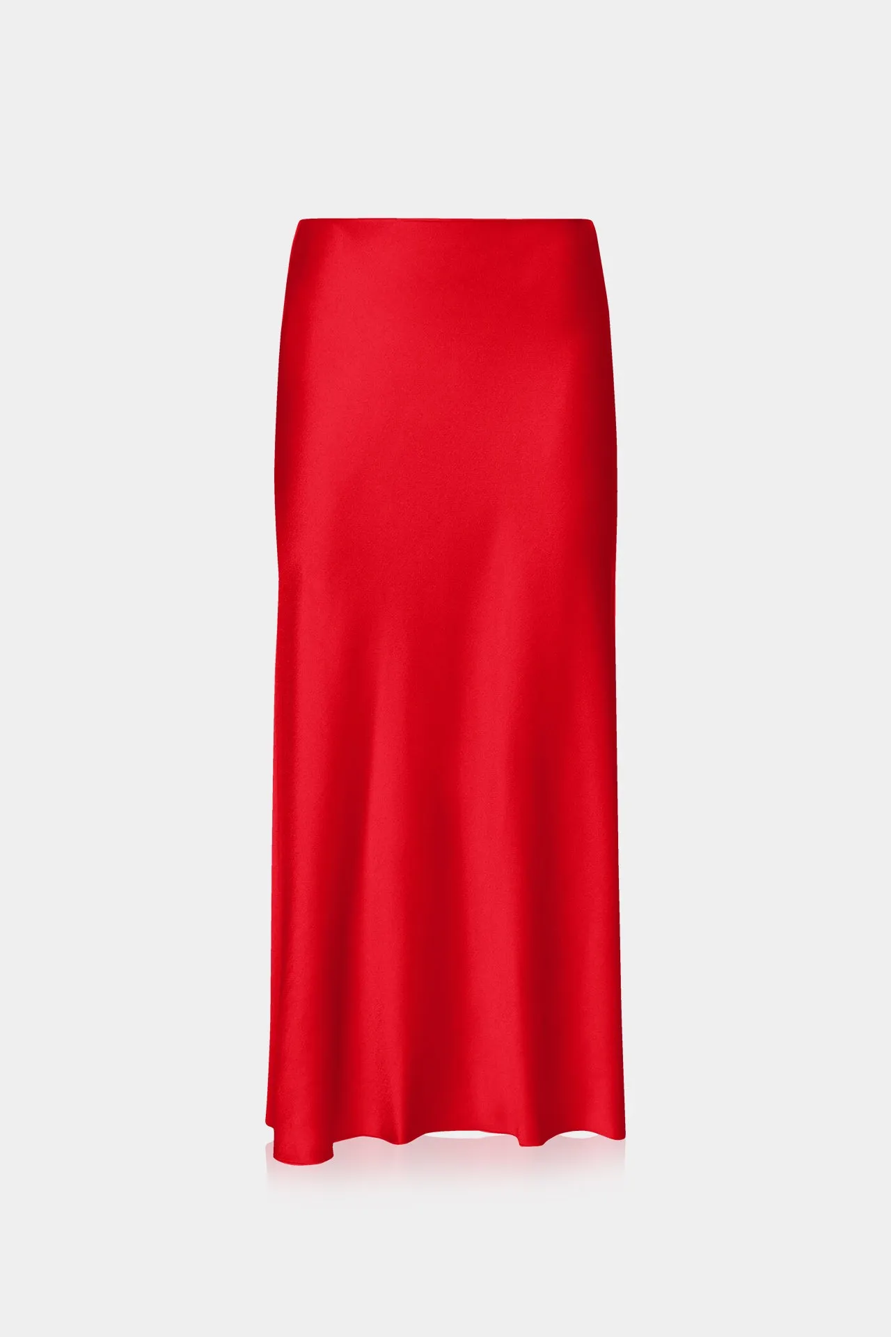 Designer Red Skirt Womens Midi